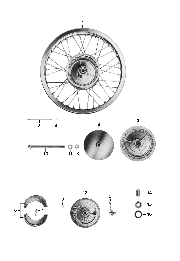 Tafel 11 Vorderrad, Radkrper, Bremse, Bremsbettigung