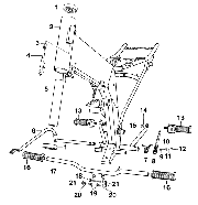 2.1. Rm - stupacky, zadn brzda